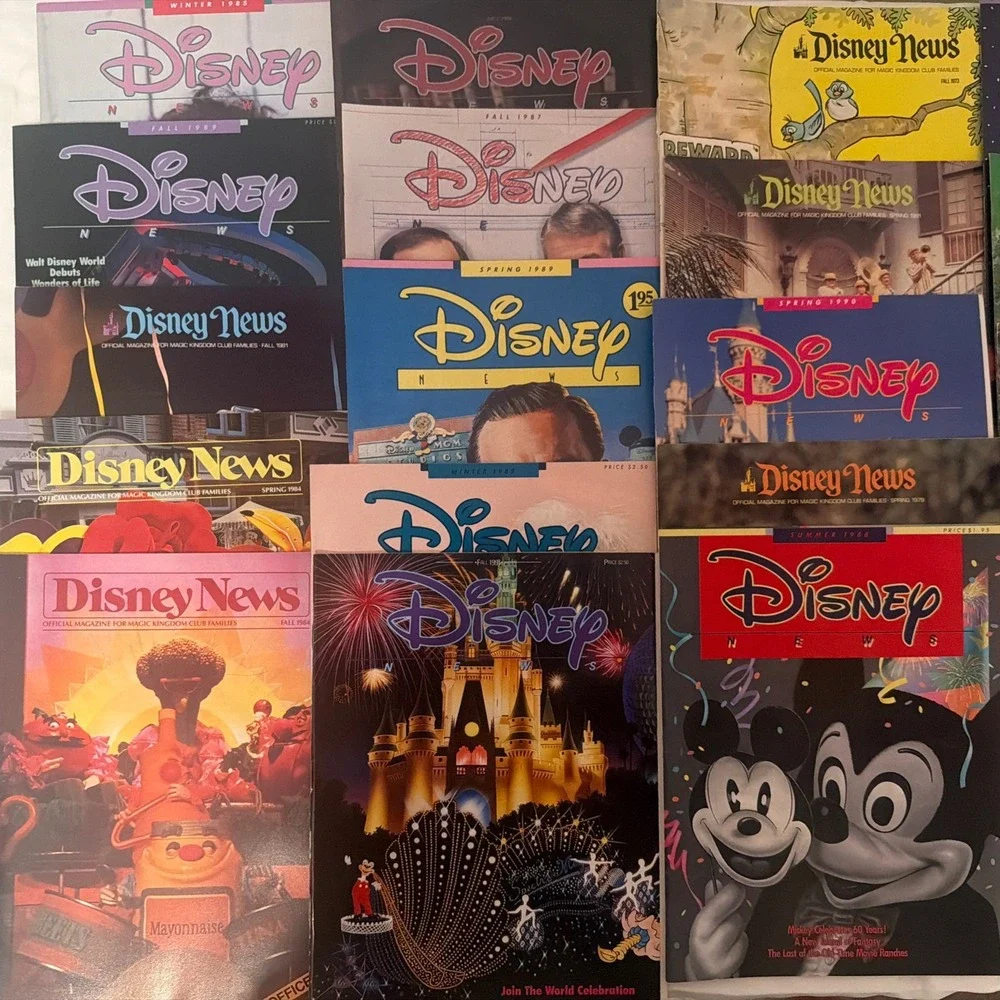 24 Disney News Magic Kingdom Club Magazines Lot 1973-1989 1990-1991 Disneyland - Picture 2 of 16